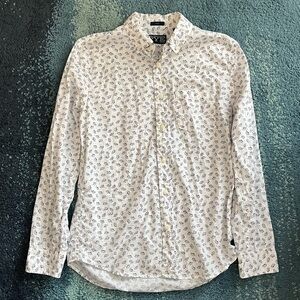 Men's White Patterned Shirt